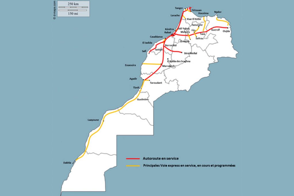autovermietung marokko map